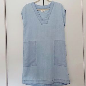 Aritzia Wilfred Free Light Denim Dress